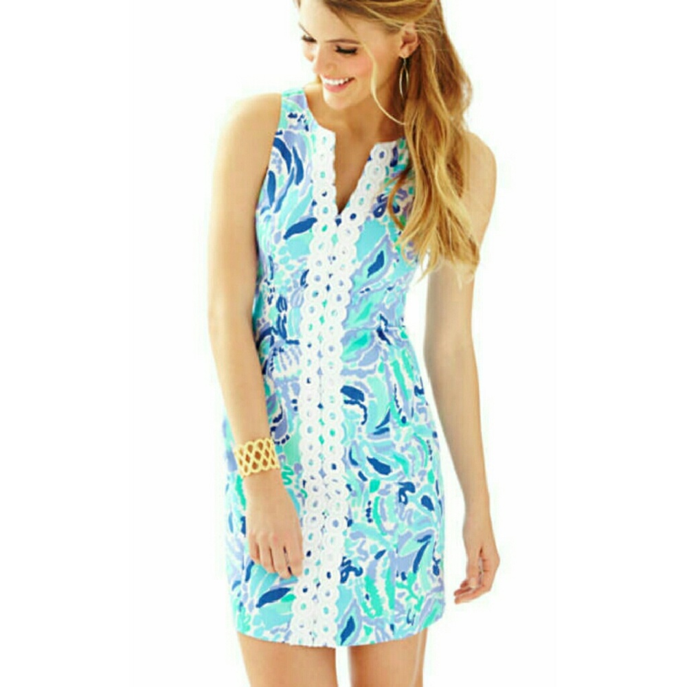 Lilly Pulitzer Ryder Shift Dress Lilac Ink 0 NWOT